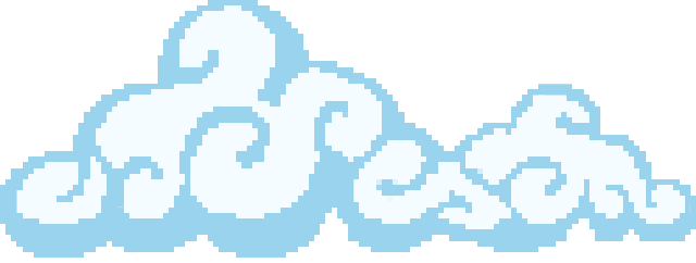 Big cloud pixel art