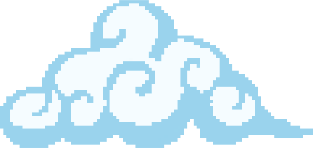 small cloud pixel art